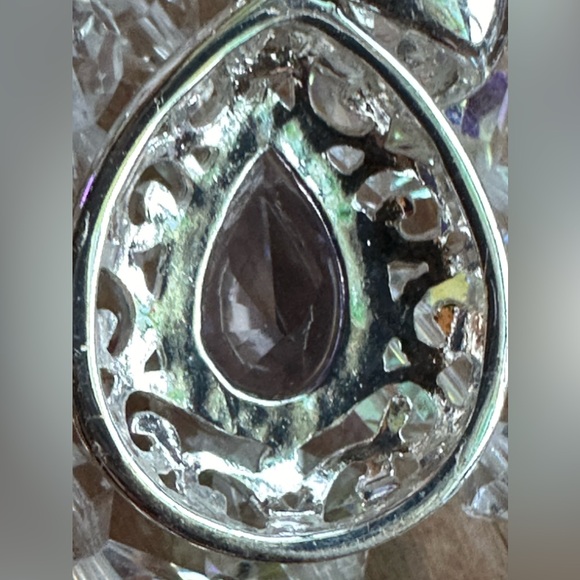 Sterling Silver and Iolite pear Shaped Pendant. - Picture 4 of 7